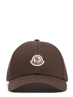 Logo cotton gabardine baseball cap