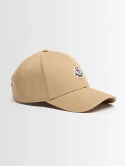 Logo cotton gabardine baseball cap