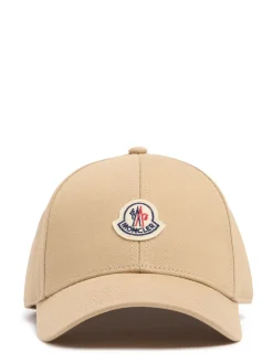 Logo cotton gabardine baseball cap
