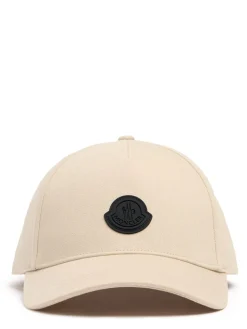 Logo cotton gabardine baseball cap
