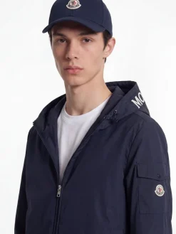 Logo cotton gabardine baseball cap