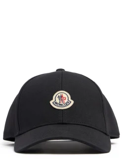 Logo cotton gabardine baseball cap