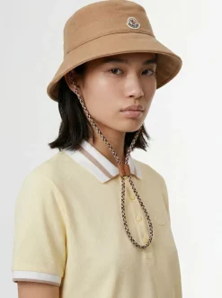 Logo cotton gabardine bucket hat