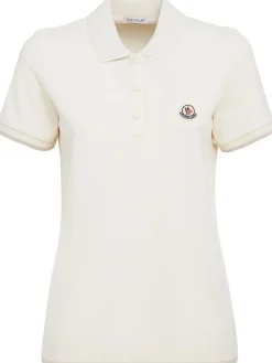 Logo cotton piquet polo shirt