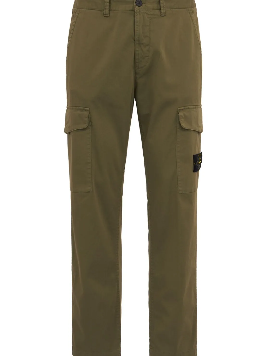Logo cotton regular pants