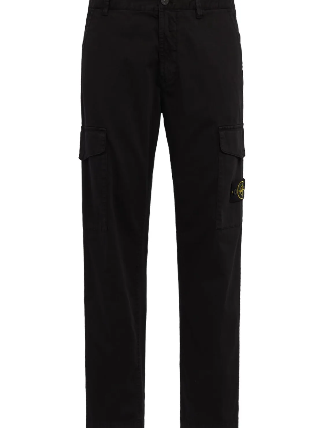 Logo cotton regular pants