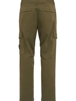 Logo cotton regular pants