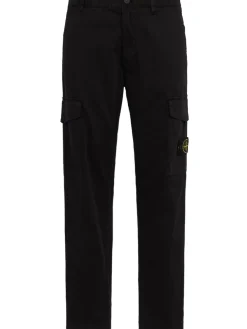Logo cotton regular pants