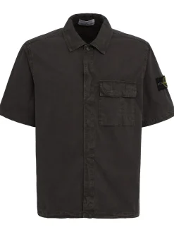 Logo cotton short sleeved shirt