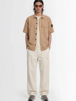 Logo cotton short sleeved shirt