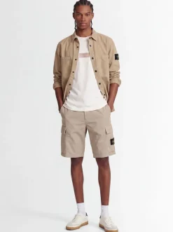 Logo cotton slim shorts