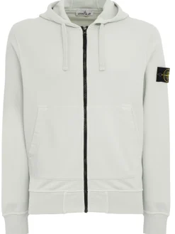 Logo cotton zip hoodie