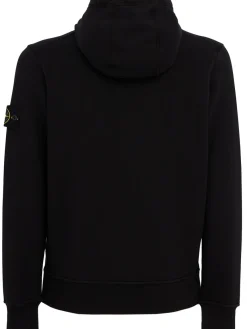 Logo cotton zip hoodie