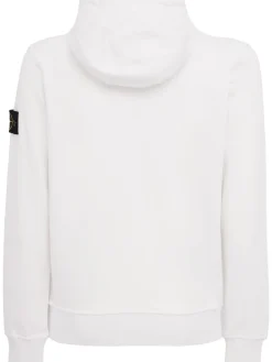 Logo cotton zip hoodie