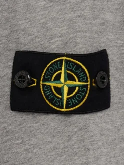 Logo cotton zip up hoodie
