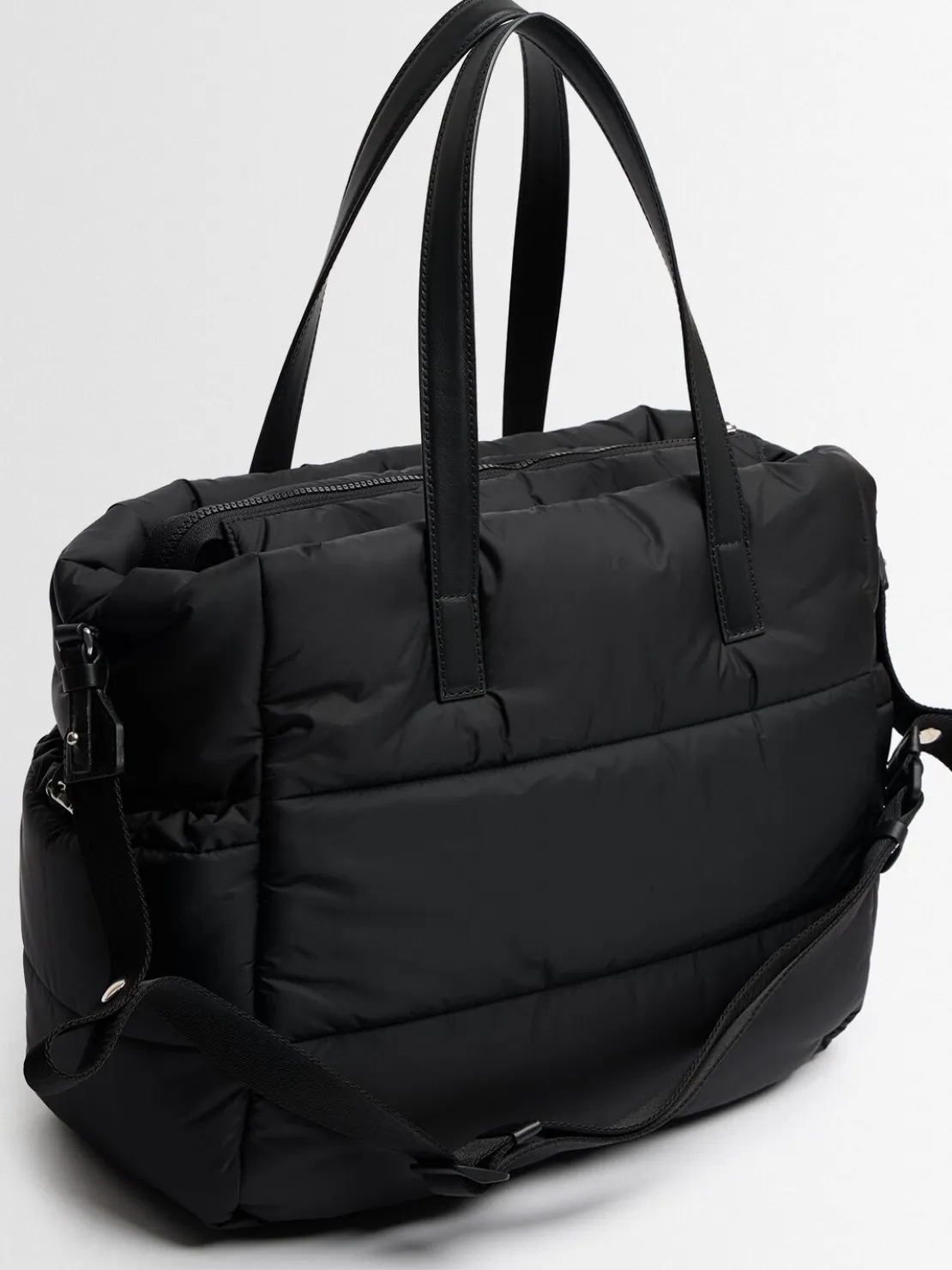 Logo nylon diaper bag