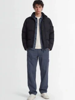 Logo nylon down jacket