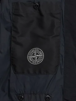 Logo nylon down jacket