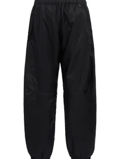 Logo nylon loose pants