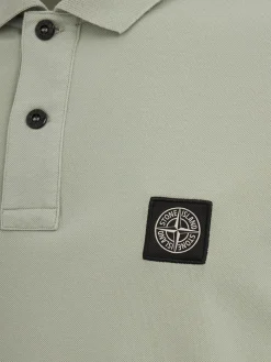 Logo patch cotton polo shirt