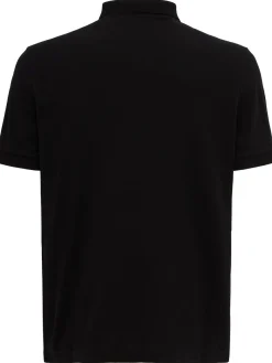 Logo patch cotton polo shirt