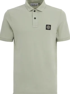 Logo patch cotton polo shirt