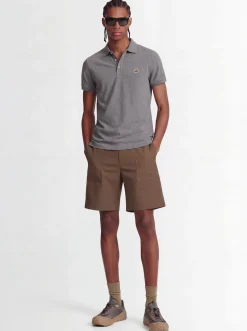 Logo patch cotton polo shirt
