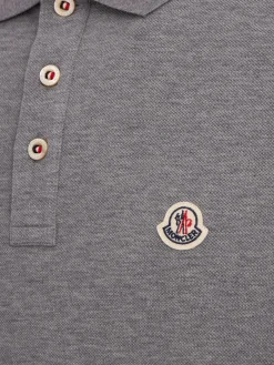 Logo patch cotton polo shirt