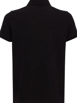 Logo patch cotton polo shirt