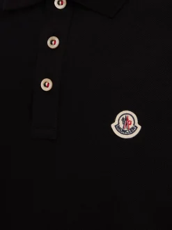 Logo patch cotton polo shirt
