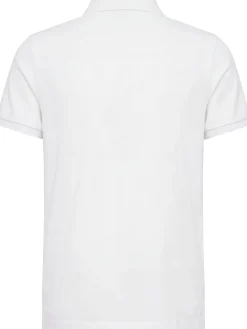 Logo patch cotton polo shirt