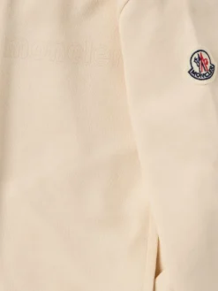 Logo patch cotton tracksuit set