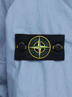 Logo patch nylon short parka