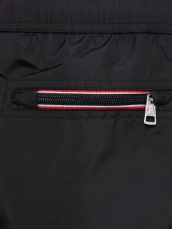 Logo patch nylon swim shorts