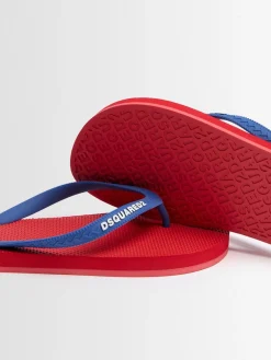 Logo rubber flip flops