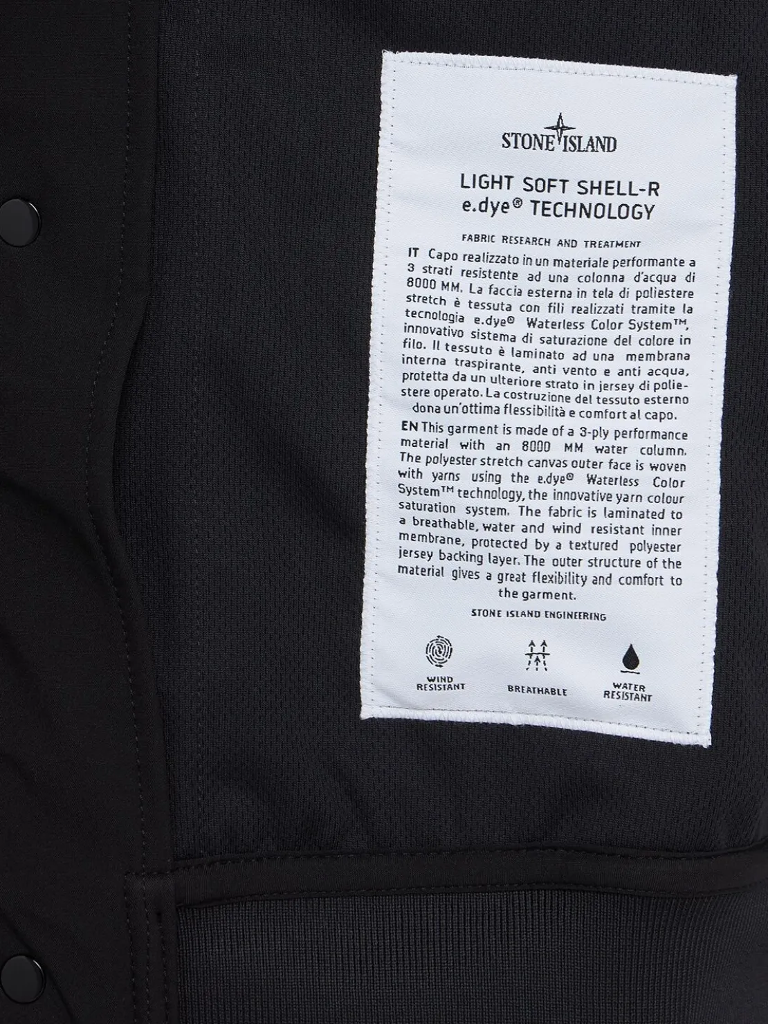 Logo tech blend hooded jacket