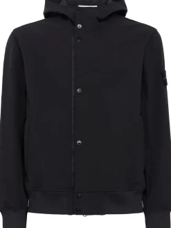 Logo tech blend hooded jacket