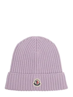 Logo virgin wool beanie