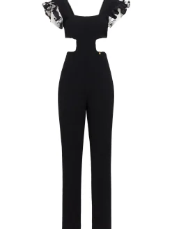 Long jumpsuit w/ cutouts