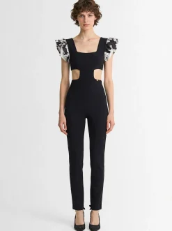 Long jumpsuit w/ cutouts