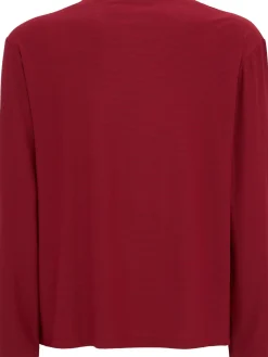 Long sleeve boat neck t-shirt