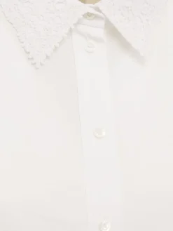 Long sleeve cotton poplin shirt