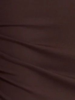 Long sleeved crewneck mini dress