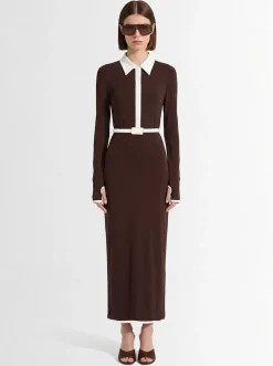 Long sleeved polo dress