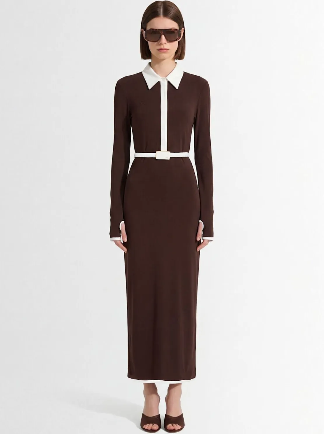 Long sleeved polo dress