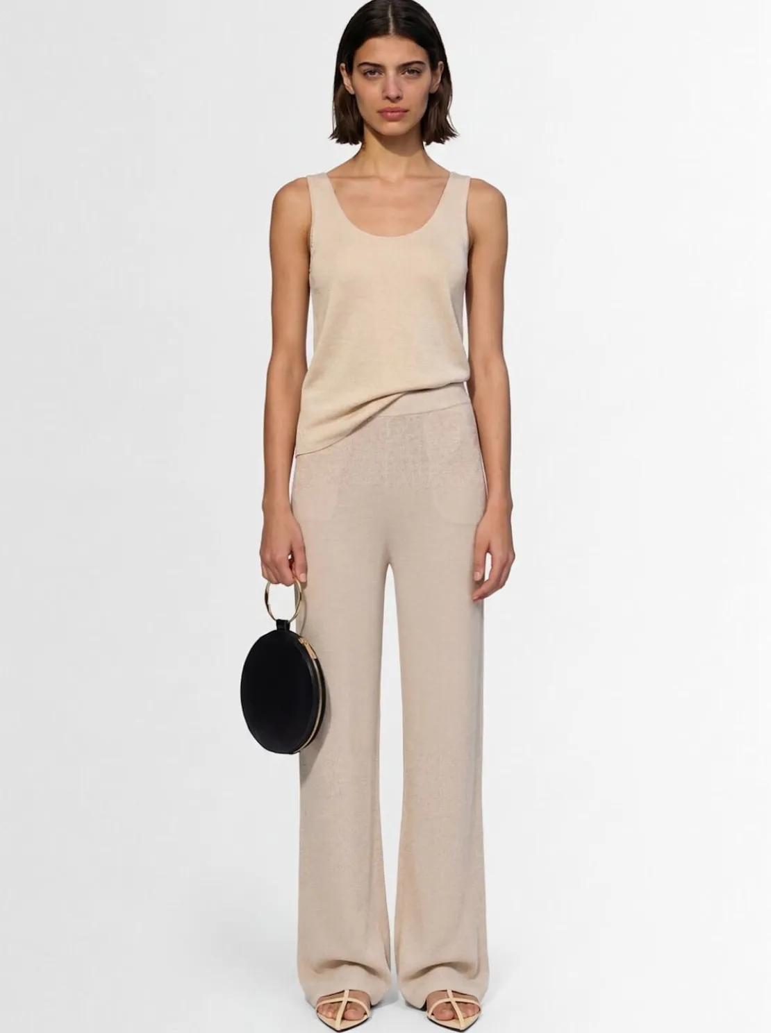 Loose fit palazzo pants