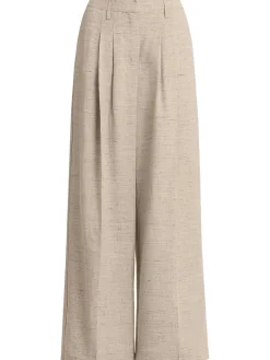Lotus linen blend wide pants
