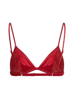 Luxe silk triangle bra