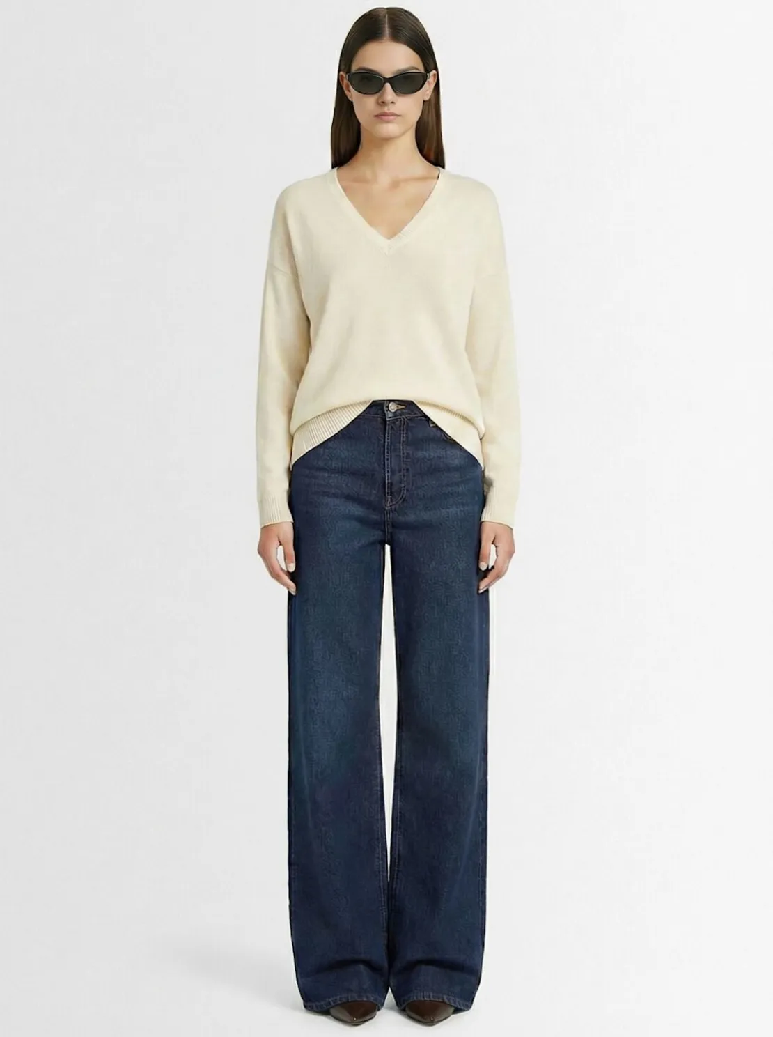 Maglia Aura in cashmere con scollo a V