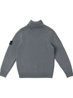 Maglia collo alto in misto cotone